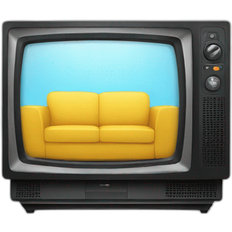 modern flat TV emoji