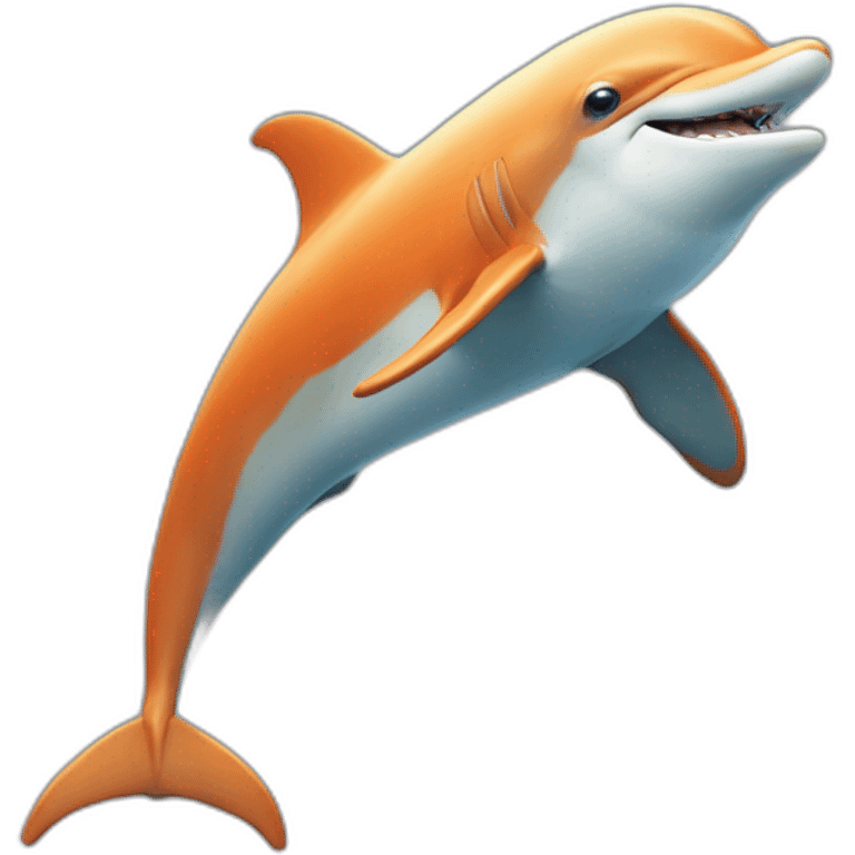 Dophin sur une bitd emoji