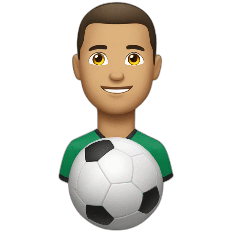 Ronaldo avec un ballon  emoji