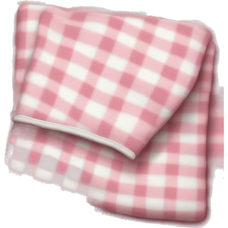 Cute pink and white blanket emoji