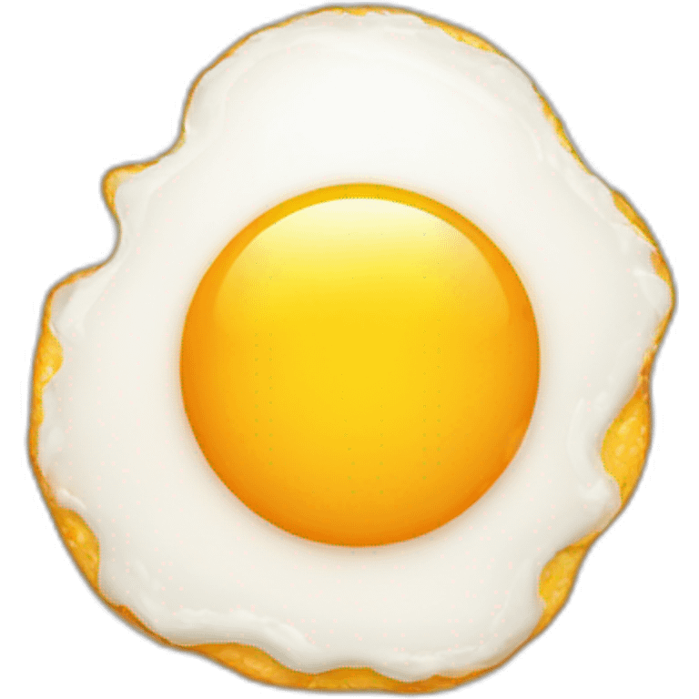 smiling fried egg emoji