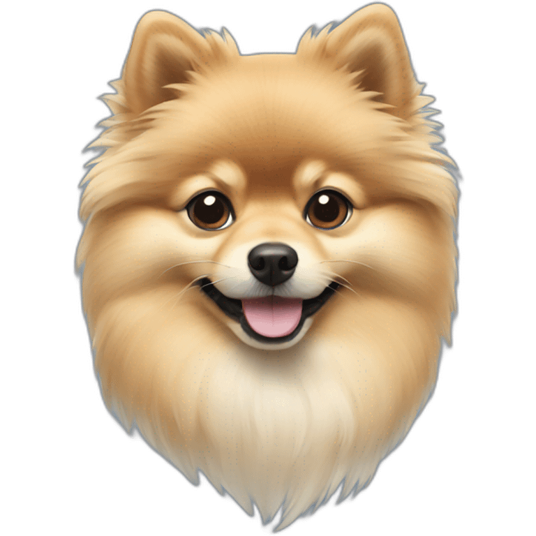 Blueprint of pomeranian emoji