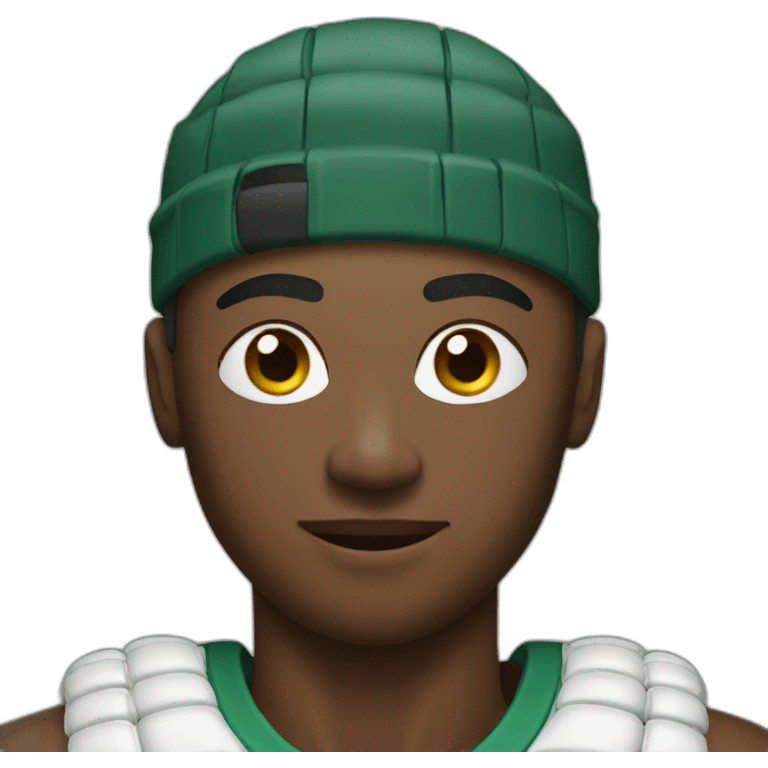 athlete with beads of sweat emoji