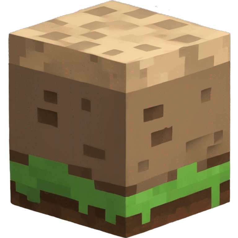 Minecraft dirt block  emoji