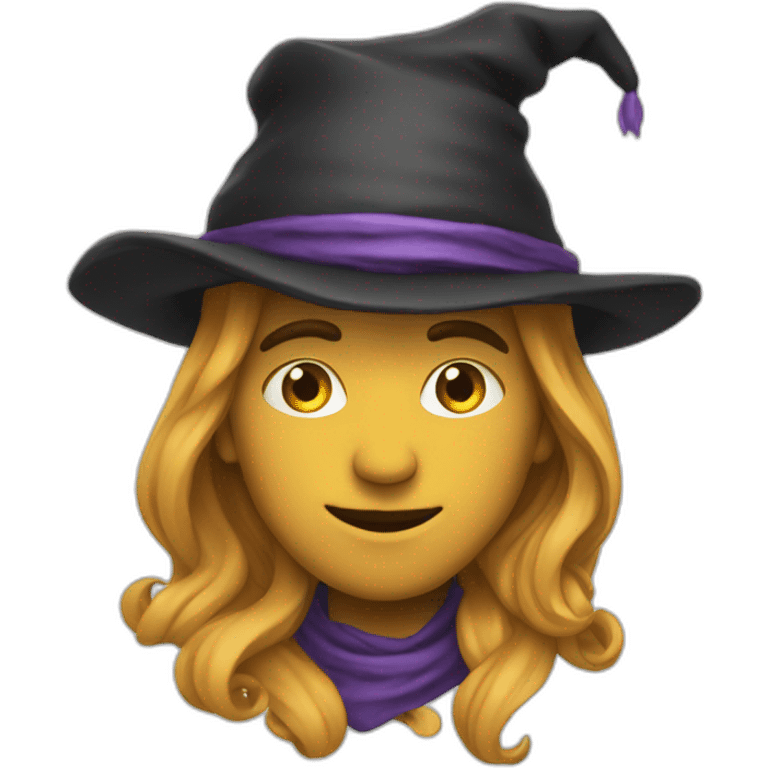 sorcière qui rie emoji