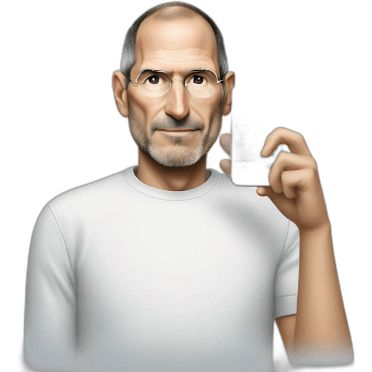 Steve jobs with iPhone  emoji