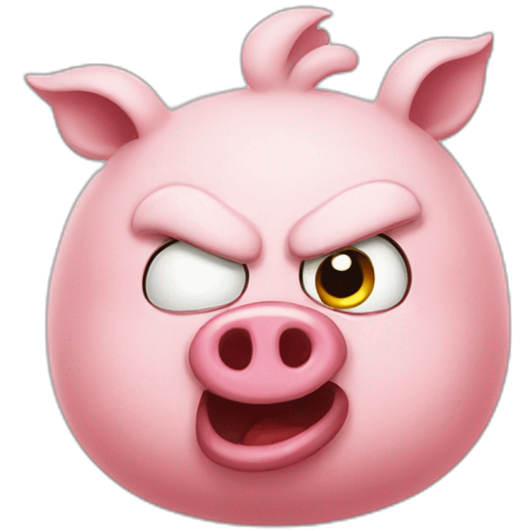 bad pig angrybird emoji