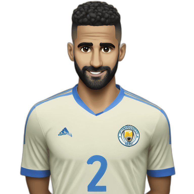 Mahrez avec ballon d’or emoji