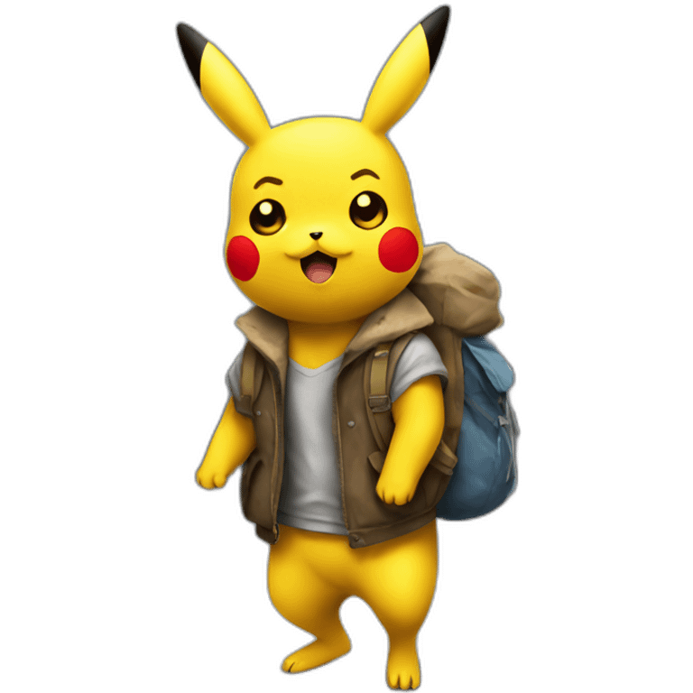 homeless pikachu emoji