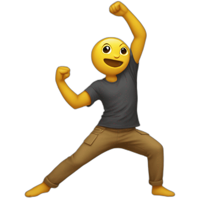 Gars qui fait un dab emoji