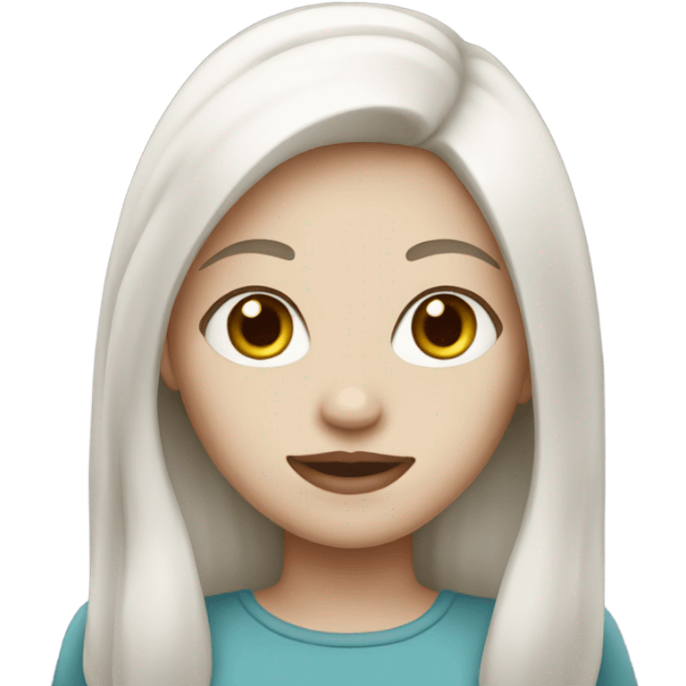 girl with white skin emoji