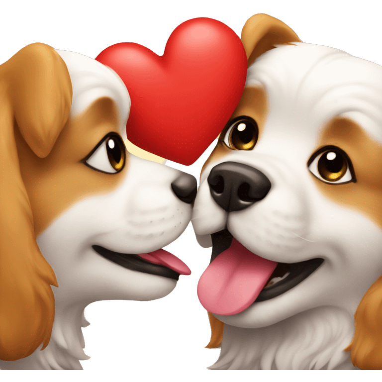 dog kiss heart emoji