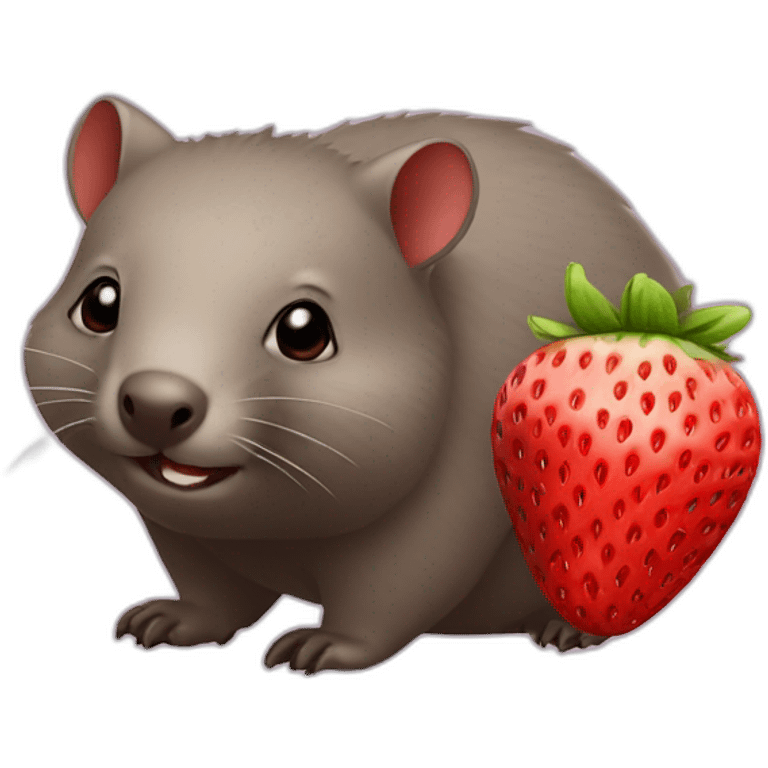 wombat ite strawberry emoji