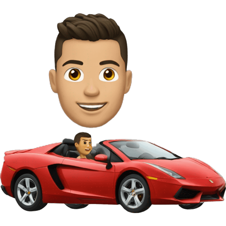 ronaldo en voiture emoji