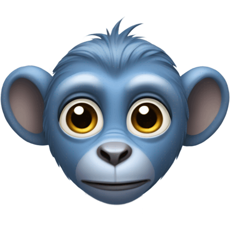 Blue monkey  emoji