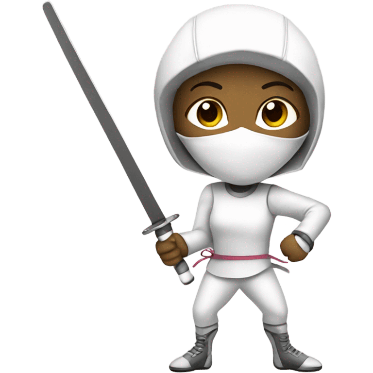 girl fencing epee emoji