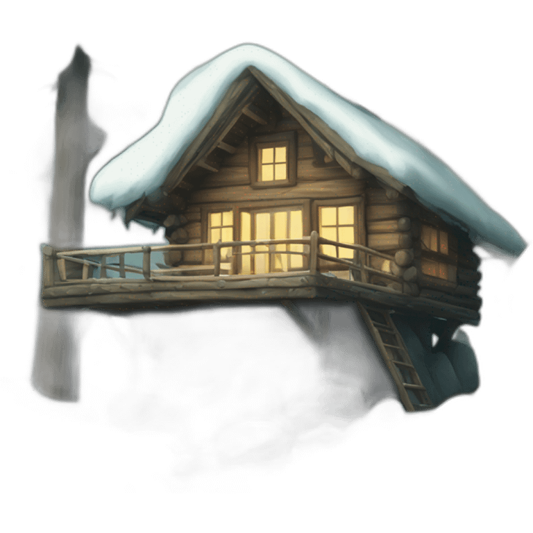 forest house scandinavian emoji