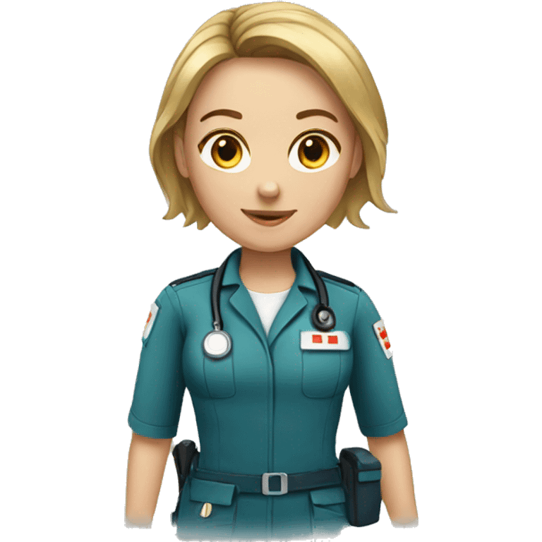 Paramedic female emoji