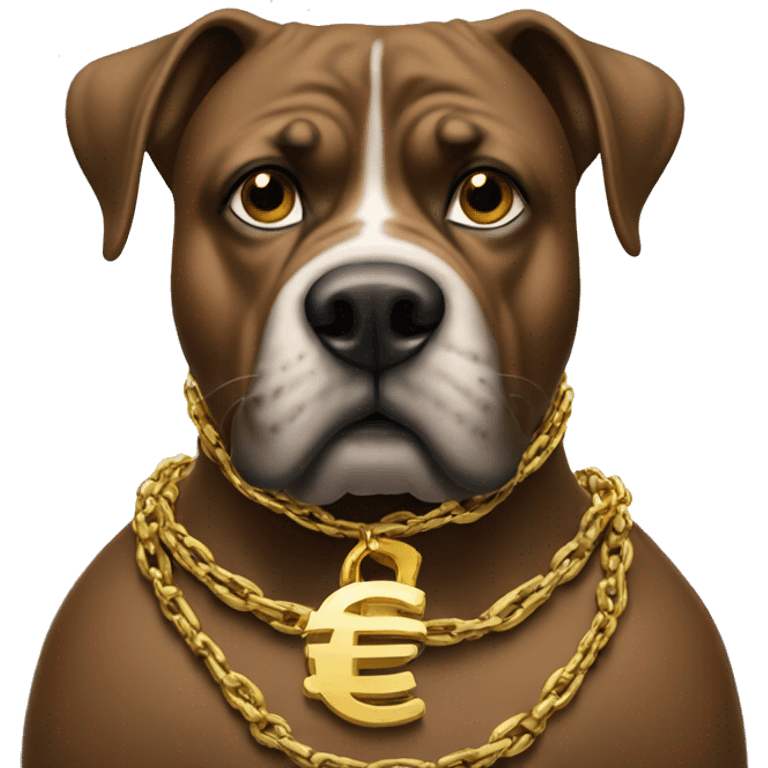 big dawg with money and gold chain emoji