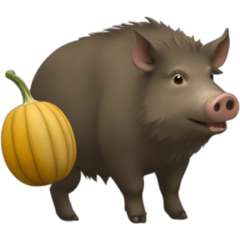 boar squash player emoji