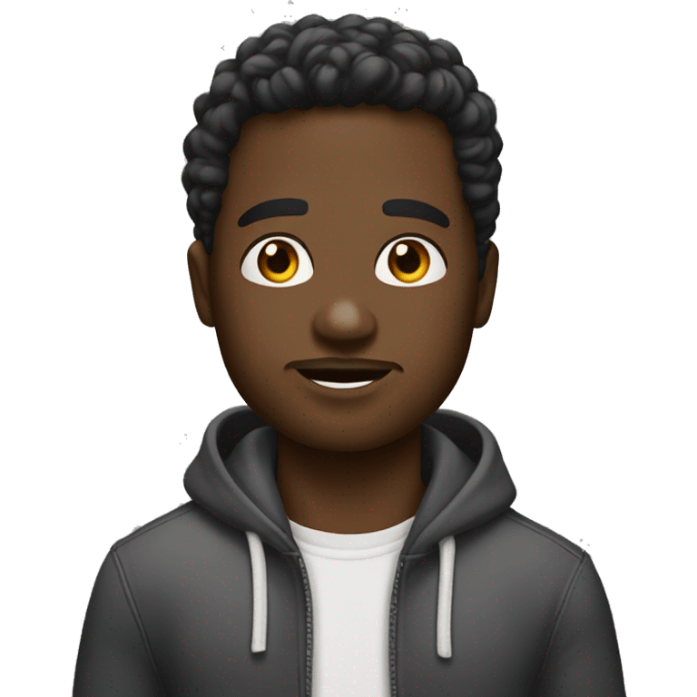 a black guy in a Shystie ￼ emoji