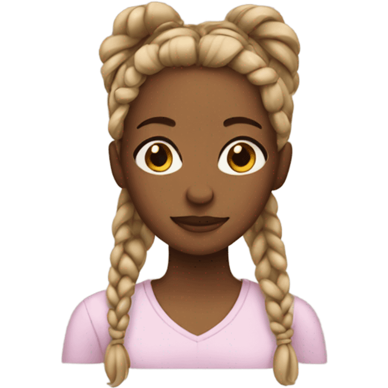 Girl with braids emoji