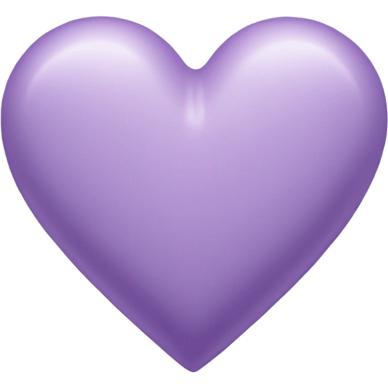 Lilac colored heart emoji