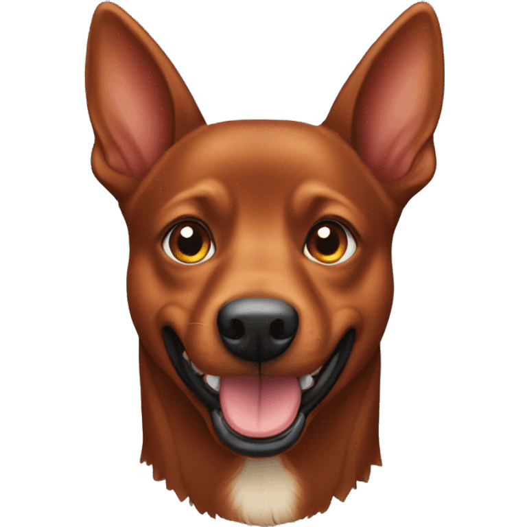 Red kelpie dog emoji