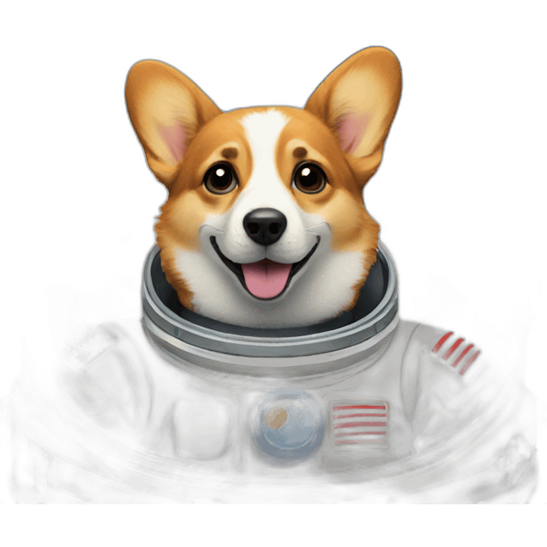 astronaut corgi emoji