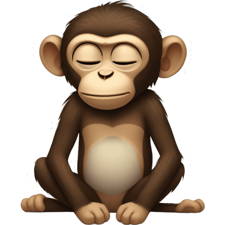 sleepy monkey emoji