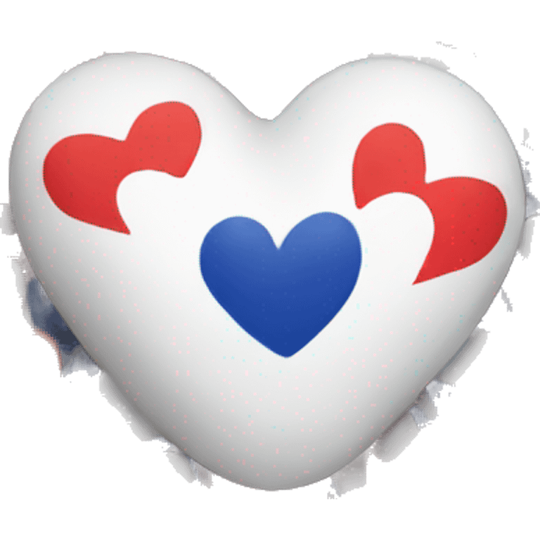 heart but there is a french flag inside emoji