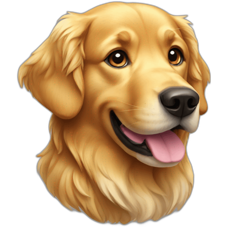 golden retriever dog emoji