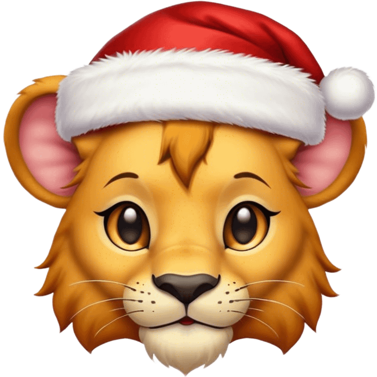 Christmas simba emoji