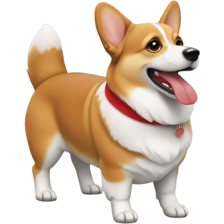 Corgi with red collar emoji