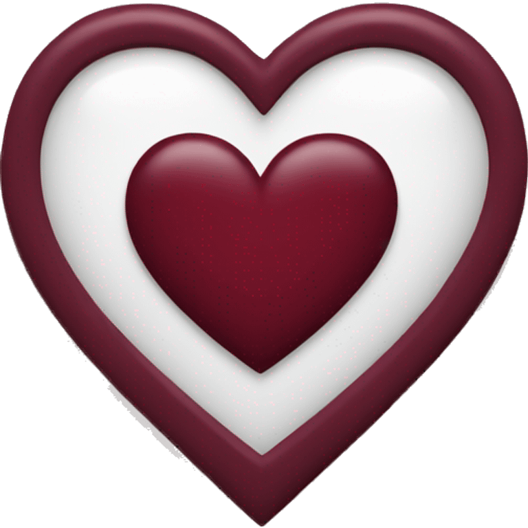 Burgundy heart emoji