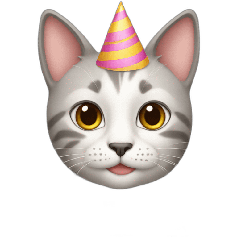 cat birthday emoji