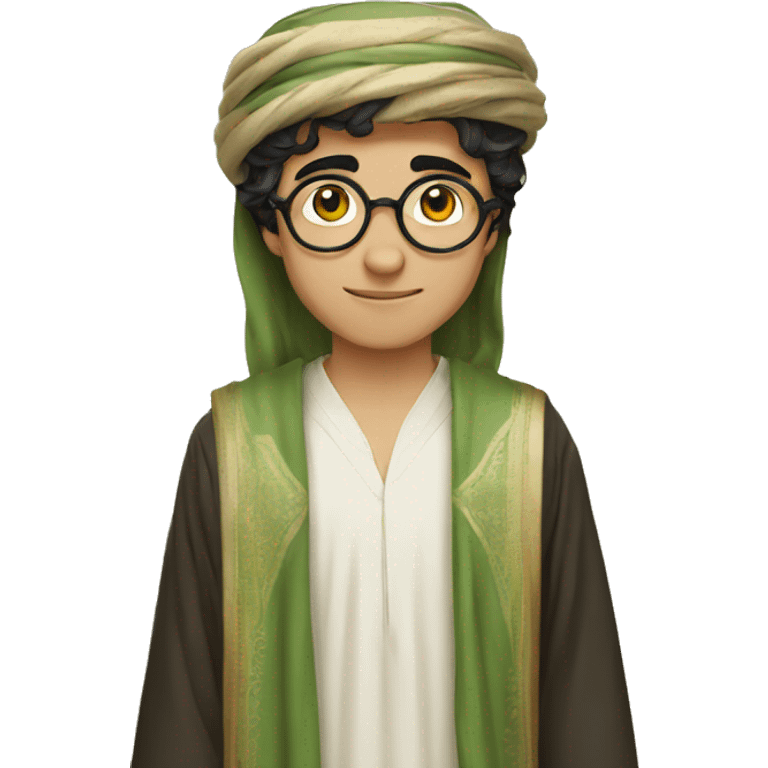 harry potter wearing saudi cloths emoji