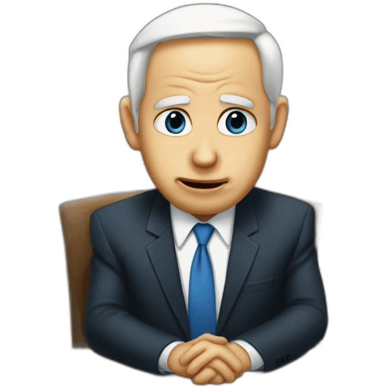 Netanyahoo is crying  emoji