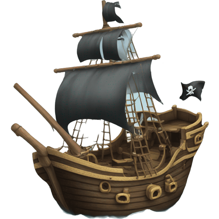 a pirate ship emoji