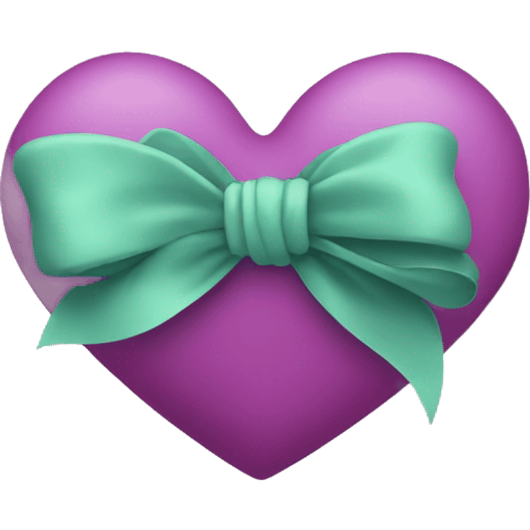 Heart with bow emoji