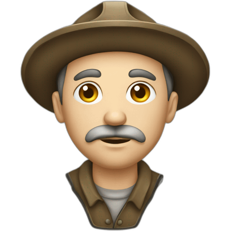 A man from silesia poland, miner, dirty emoji