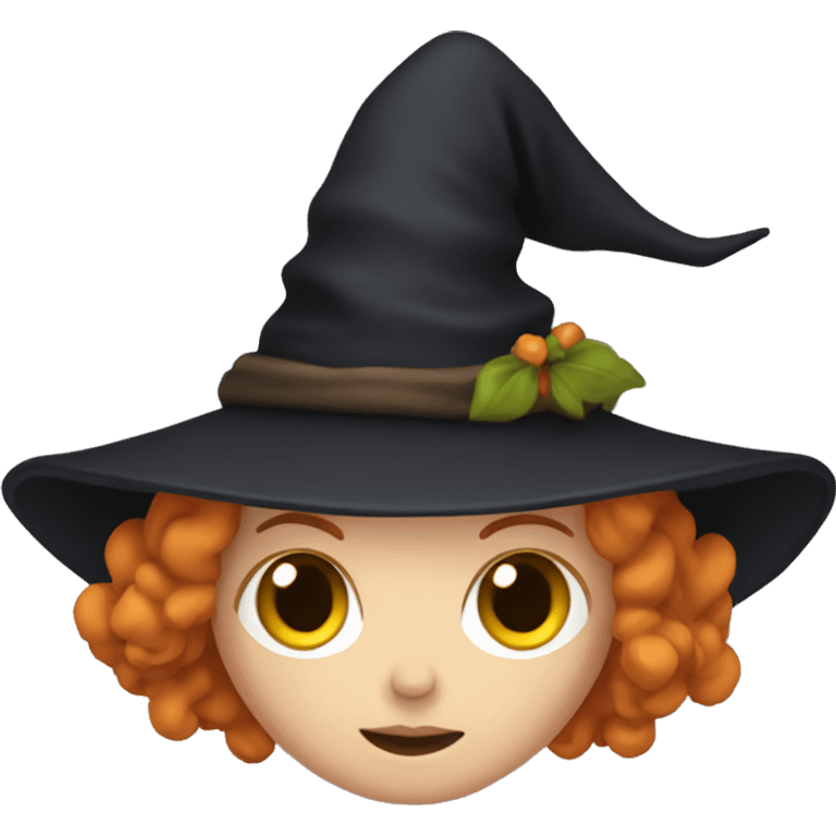 A witch with ginger hair  emoji