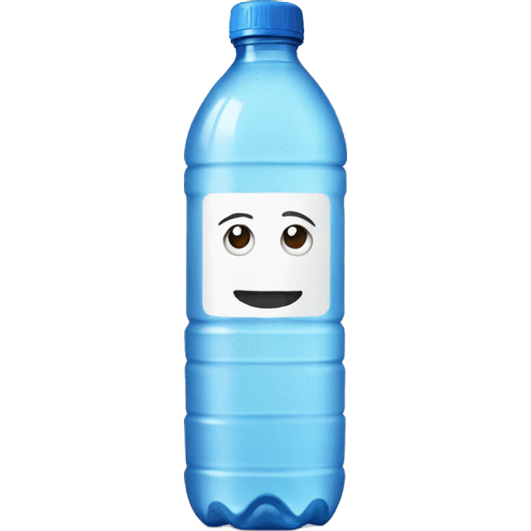 water bottle with label emoji