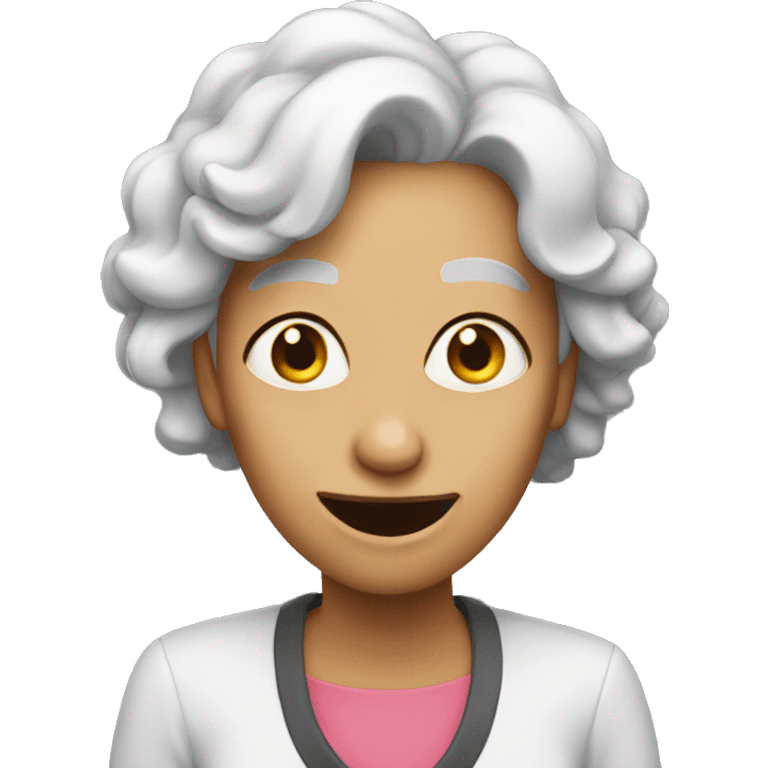 crazy lady emoji