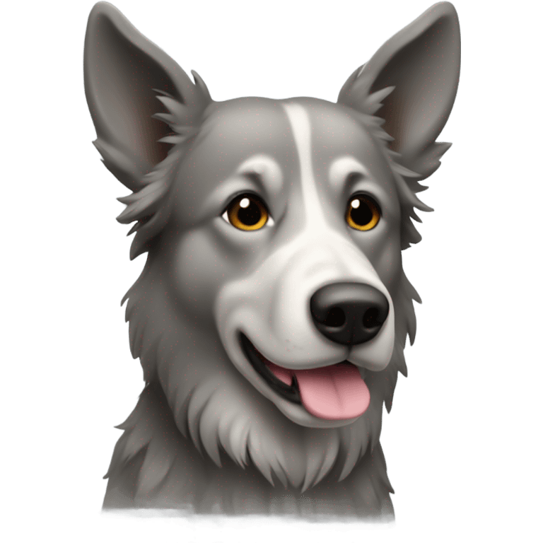 Norwegian moose dog grey emoji