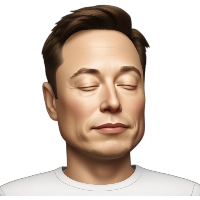 Elon Musk sleeping emoji