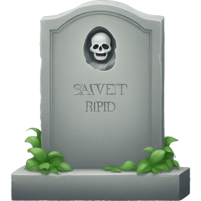 gravestone rip emoji