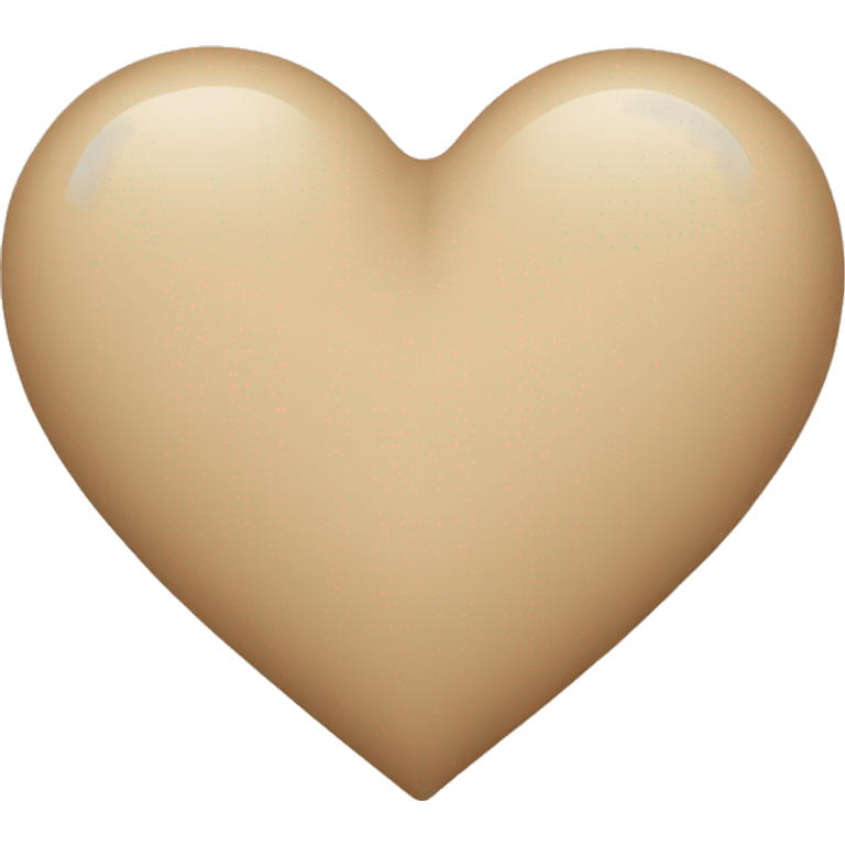 Beige heart emoji