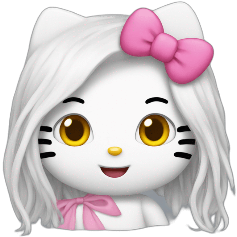 hello-kitty-with-long-hair emoji