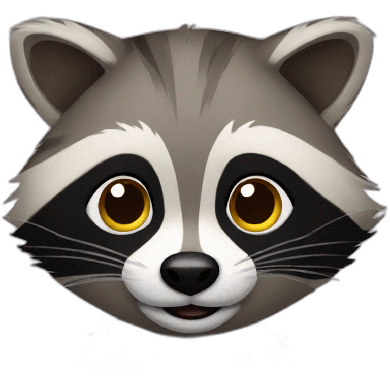 Raccoon in the house emoji